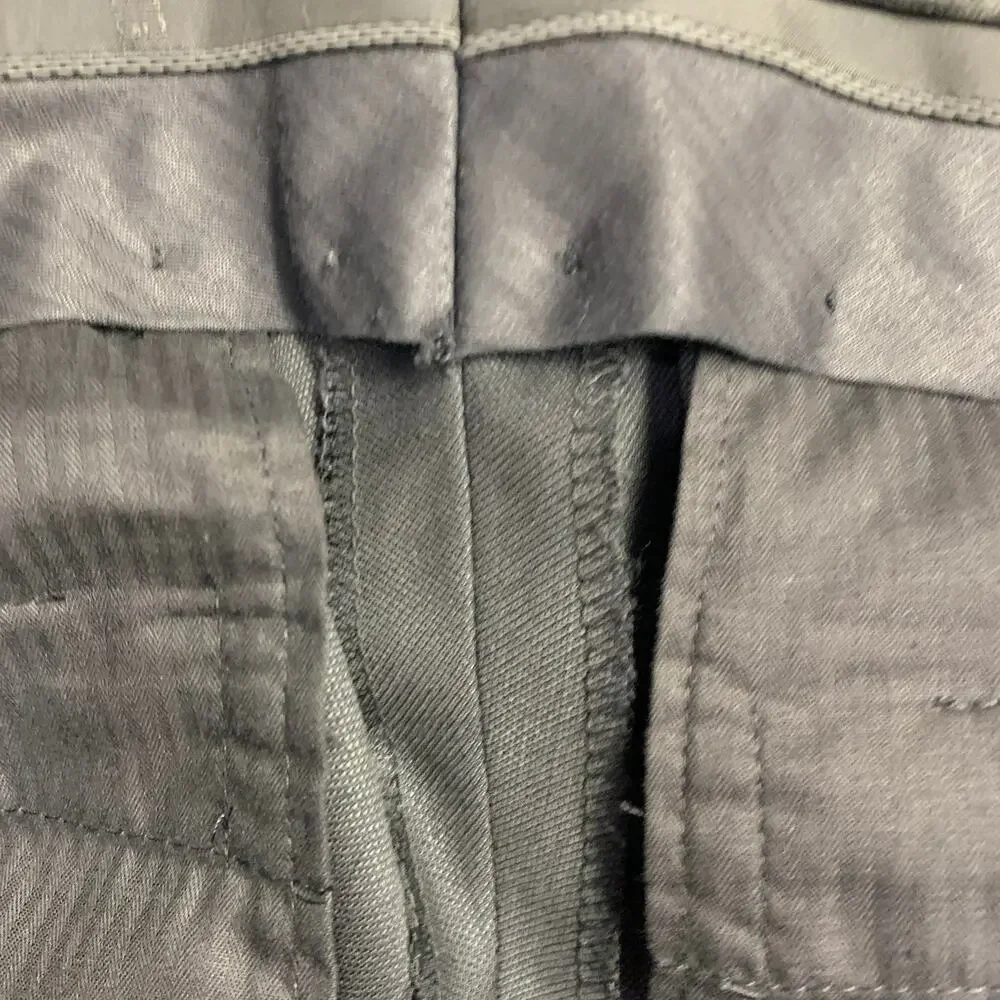 GIVENCHY Size 30 Charcoal Grey Wool Tapered Zip Fly Dress Pants